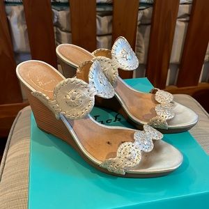 Jack Rogers Luccia sandal platinum size 9